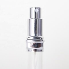 Square aluminum perfume atomizer with glass inner bottle refillable perfume diffuser