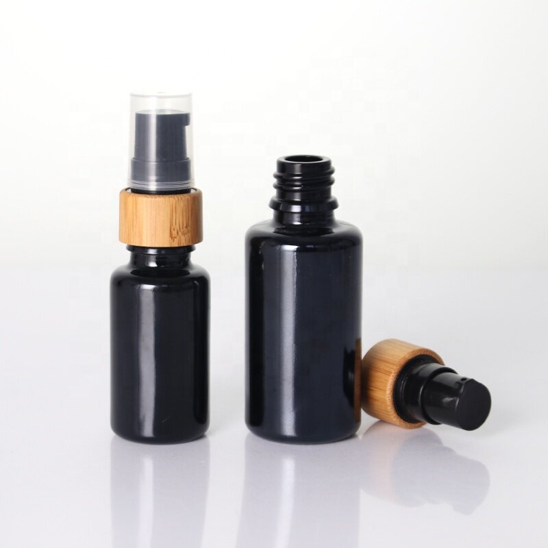 10ml Mini Black Glass Facial Toner Glass Bottle