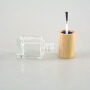 10ml Custom Wholesale  Clear Glass  Nail Polish Bottles With Double Caps