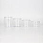 Cosmetics storage box 250 300 400 500 800 1000G transparent PET wide mouth plastic container packaging