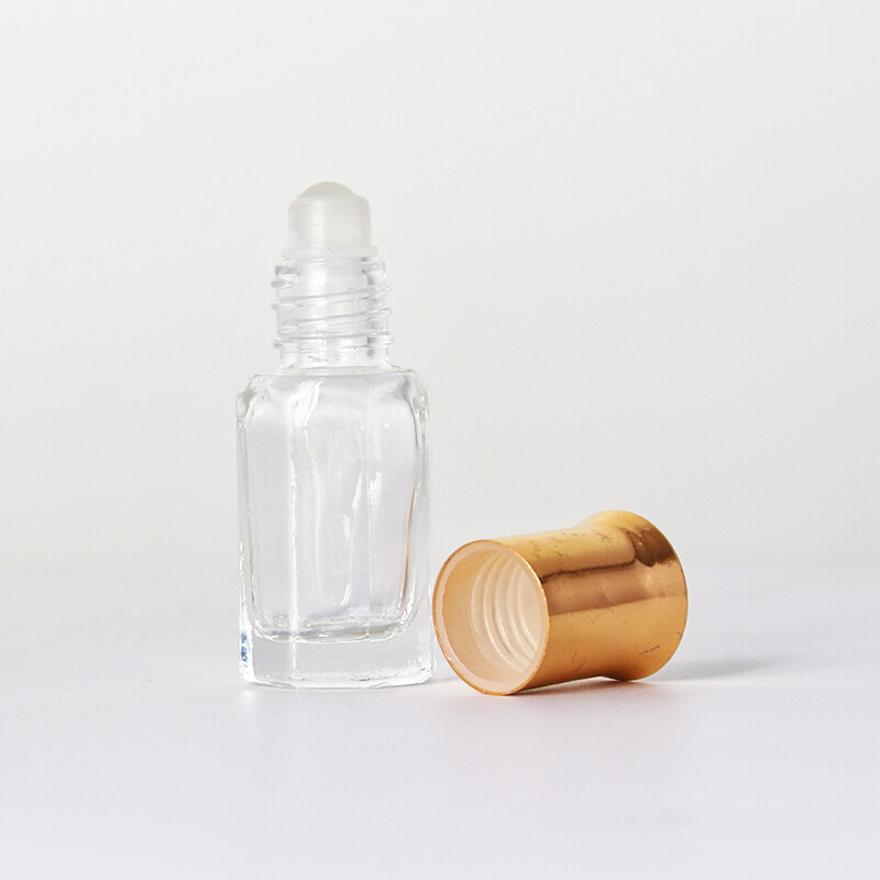 Roller Ball Perfume Bottle Portable High-grade Exquisite Essential Oil Glass Empty Bottle