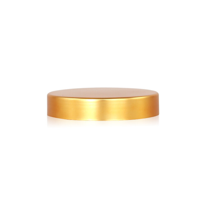 Round gold foil stamping plastic cap can be customized