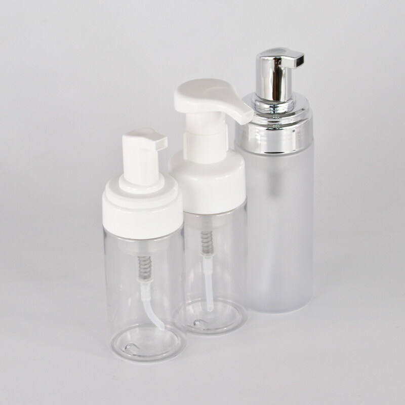 100ml 120ml 150ml 200ml Foam Pump Face Wash Rose Gold Plastic Cosmetic Bottles,cosmetic plastic bottle