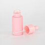 Hot seller 15ml 20ml pink color coating glass dropper bottle pink painting essential oil bottle