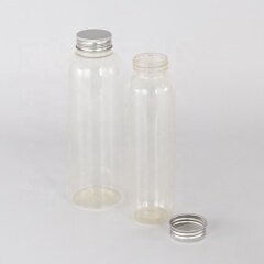 Transparent PLA plastic bottle biodegradable plastic bottle for skin care package and food