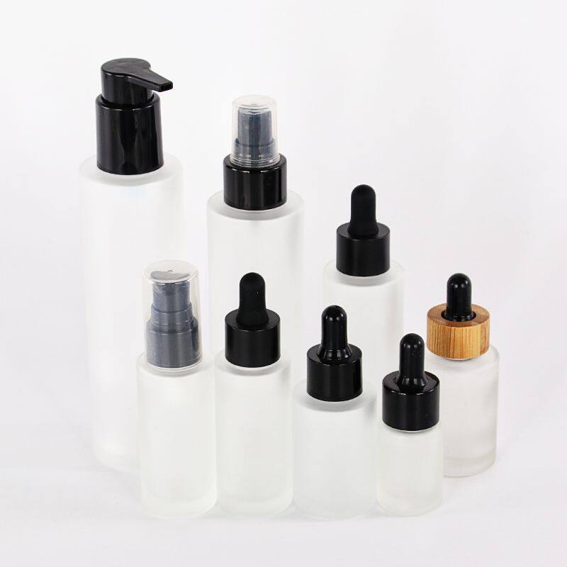 10ml 20ml 50ml Flat Shoulder Scrub Bottle Perfume Packaging 30ml Glass Dropper Bottle Essential Oil Bottle