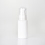 Ready to ship 30ml opal white glass bottle with high quality white spray pump and transparent cap for skincare