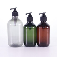 300ml 500ml Colored Plastic Shampoo Bottles with Pump Dispenser for Hand Lotion Shampoo Conditioner Hand Wash
