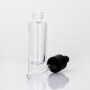 Ready to ship wholesale 15ml heavy bottom transparent glass bottle with black dropper bottle for essential oil