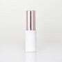 cheap price high quality 30ml opal white  glass bottle with Rose Golden emulsion pump and cap
