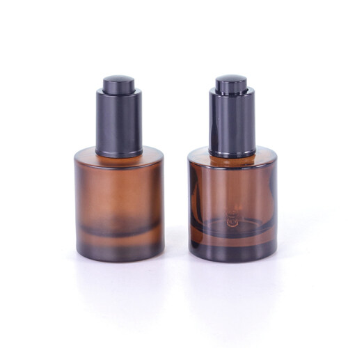 New Thick Bottom dropper bottle 30ml Glass Essential Oil Bottle For Facial Serum Straight Round Empty Packing Bottle
