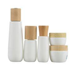 Factory Direct Bamboo Loose Powder Jar With Sifter Puff Containers