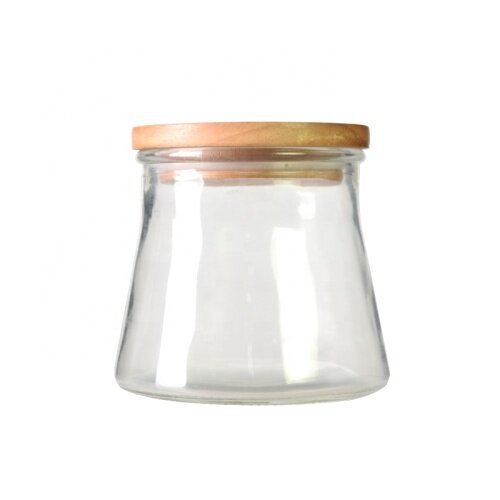 Empty airtight food storage glass jar food container jar with lid