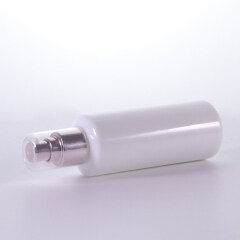 100ml die out shape White Opal Glass Lotion Bottle With Pump For Skincare Cosmetic Packaging Glass bottle