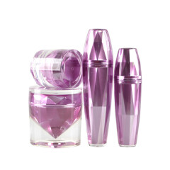 Professinal round shape luxury cosmetics cream empty acrylic jar,50g luxury fancy face cream square acrylic cosmetic jars
