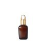 Empty Squircle Amber Serum Bottle with Golden Caps & Droppers for Serum