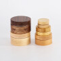 10g 30g 50g 100g new fashion real wooden bamboo full cover cosmetic bottle with aluminum inner jar
