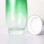 Painted Green Gradient Glass Cream Bottles Jars Containers with Spray