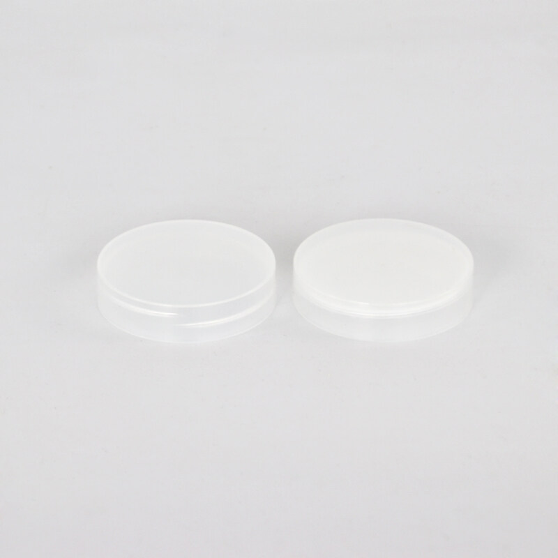 wholesale 69mm 57mm 48mm custom size  transparent plastic lid for cans with the white liner