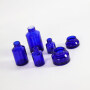 15ml 30ml 60ml Empty cobalt blue glass cosmetic lotion pump bottles