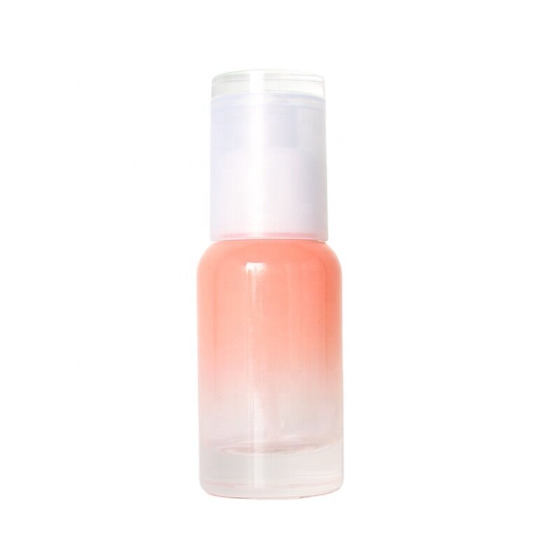 40mL Gradient Orange Cosmetic Glass Bottle for Essential Oil Serum