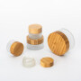 High quality china factory professional bamboo cosmetic packaging set bamboo jar