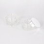 New design 15g 30g 50g clear cream jar cosmetic glass jar container packaging