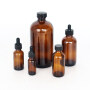 1/2OZ 1OZ 2OZ 4OZ 8OZ 16OZ 32OZ cosmetic clear amber boston round glass bottle,in stock glass bottles