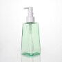 150ml Empty Green Square PETG Plastic Pump Press Cosmetic Bottle Container can be used makeup Cream  Shampoo