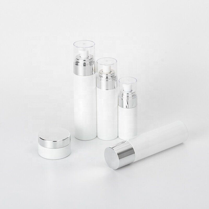 White glass jars new arrival 40ml/80ml/120ml/30g/50g with aluminum lid screw up