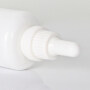 auto machine 100ml  round shoulder opal white  glass bottle with white temper evidence dropper