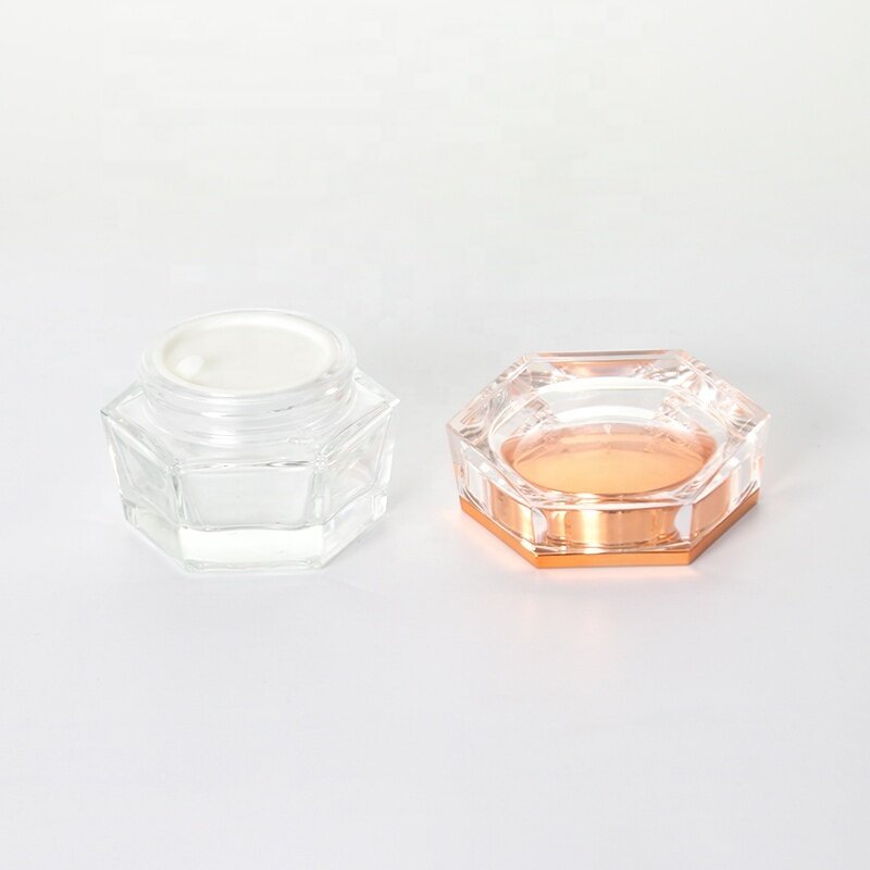 Clear glass bottles and jars for skin care package skin care set in glass material high quality bottles and jars wholesale