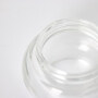 Bowling Ball Shaped Clear Glass Bottle Bronze Lid Essence Essential Oil Toner Spray Bottle