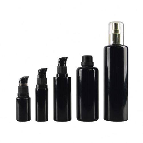 15ml 30ml 50ml 60ml 100ml 120ml 150ml 200ml Dark violet glass lotion bottle cosmetic glass bottle pump spray bottle packaging