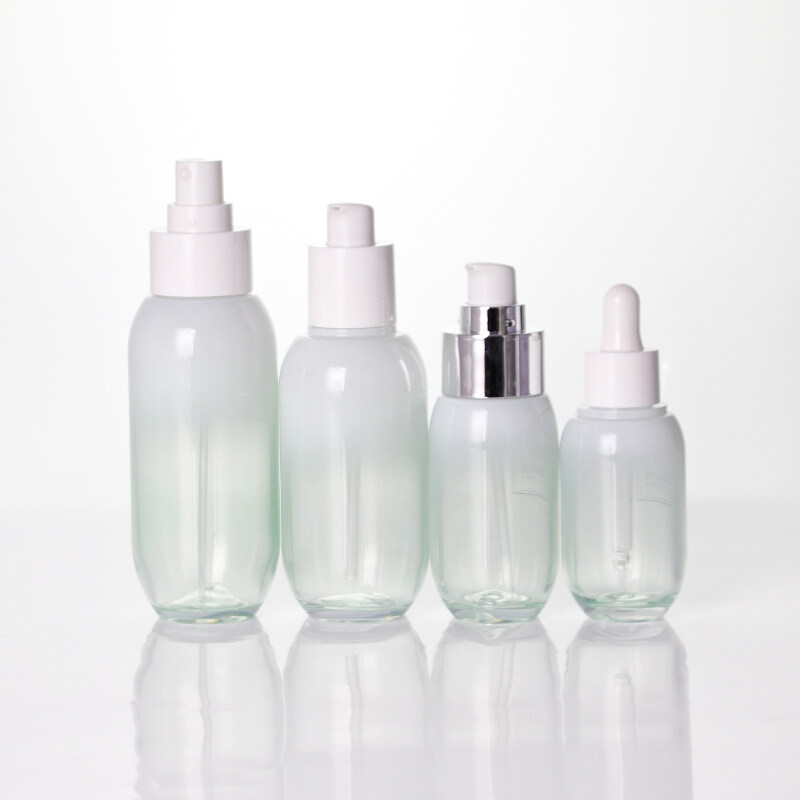 PETG Wash Gel Bottles With Pump Custom Body Wash Bottle Plastic Empty Shampoo Bottle