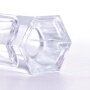 100mL Hexagon Clear Glass Perfume Bottle with Crimp Neck