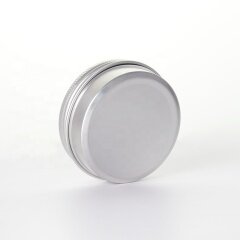30ml silver jar for skin care storage round aluminum jar wholesale