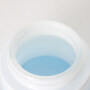 Blue gradient glass jar silver color top lid cream jar premium cosmetic empty jar