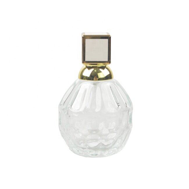 100ml perfume bottle clear glass bottle with special cap