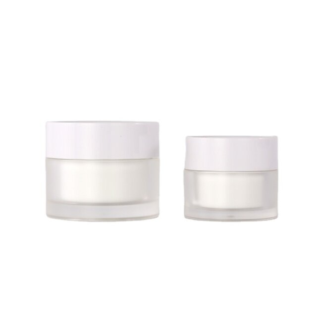 25g 50g thick wall plastic PET matte cosmetic cream jar
