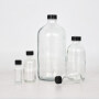 standard 8oz 16oz 32oz 750ml 1000ml boston round glass bottle with twist lid, beverage glass bottles wholesale