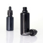 ready to ship 50ml opaque black glass bottle with evidence dropper