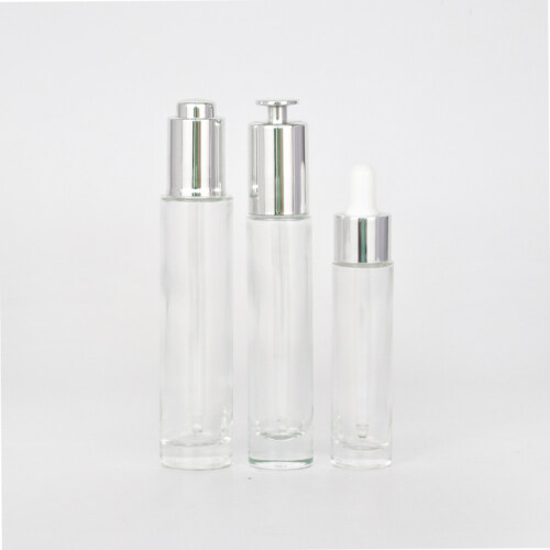 Clear 20ml 30ml 40ml glass dropper bottles for essential oil serum skincare cosmetic package