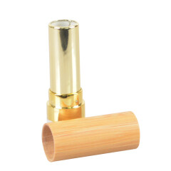 Neuester Bambus-Lippenbalsam-Behälter, leeres Rohr, umweltfreundliches Material, kosmetisches Lippenbalsamrohr