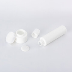 High quality wholesale opal white glass bottle both with opal white lotion pump