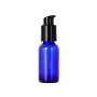 Cobalt Blue Refillable 30mL Lotion Airless Bottles with Lotion Pump