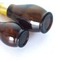 100mL Amber Droplet Shape Custom Golden Basket Lid Dropper Bottles