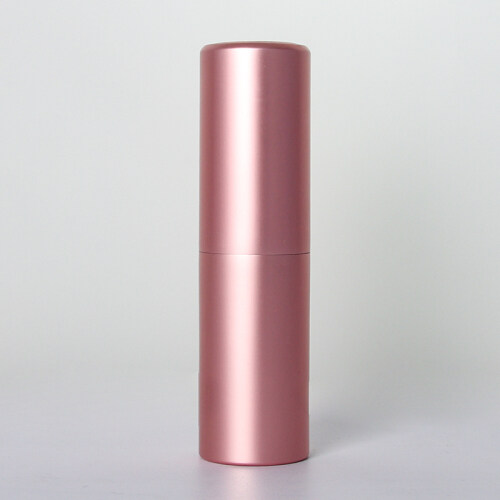 Pink Aluminium Case Glass Liner Perfume Bottle Replacement Core Screw Cap Silver Spray