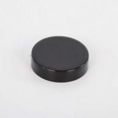 Wholesale high quality neck 36mm 42mm 52mm black plastic lids for jars for skin care serum lotion toner cosmetic packaging