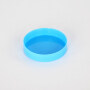 High quality blue color cream storage plastic cap round screw bottle cap